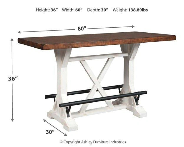 Mesa de comedor de altura de mostrador Valebeck