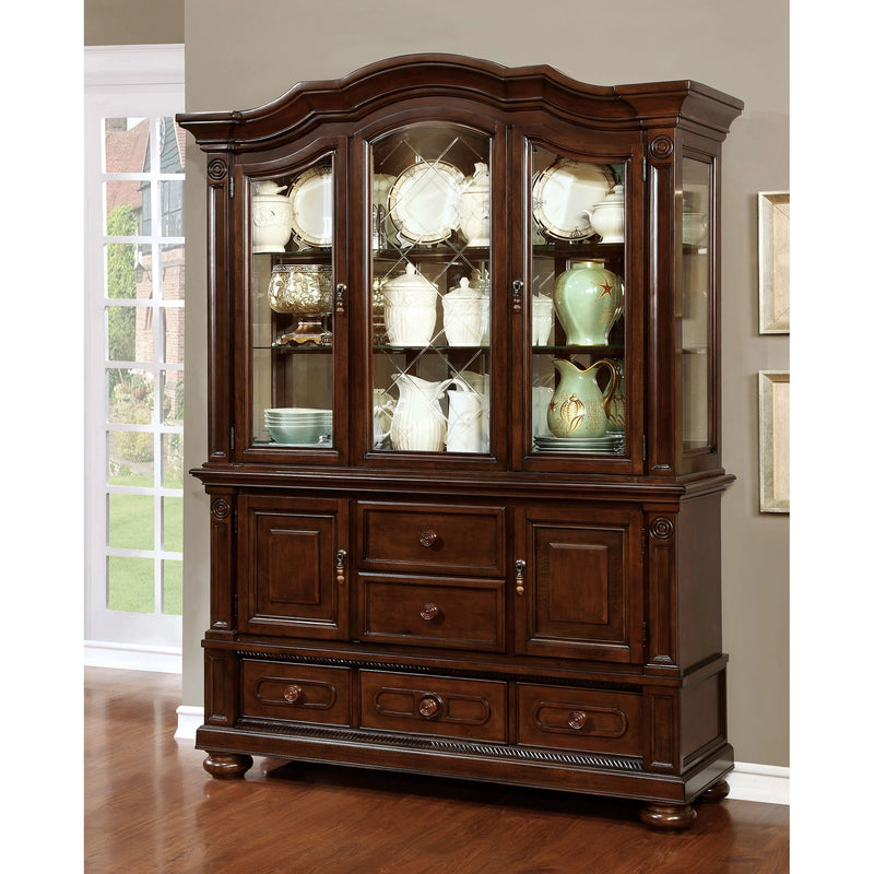 Vitrina y aparador Alpena Brown Cherry