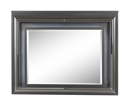 Espejo Sawyer metálico gris (LED)