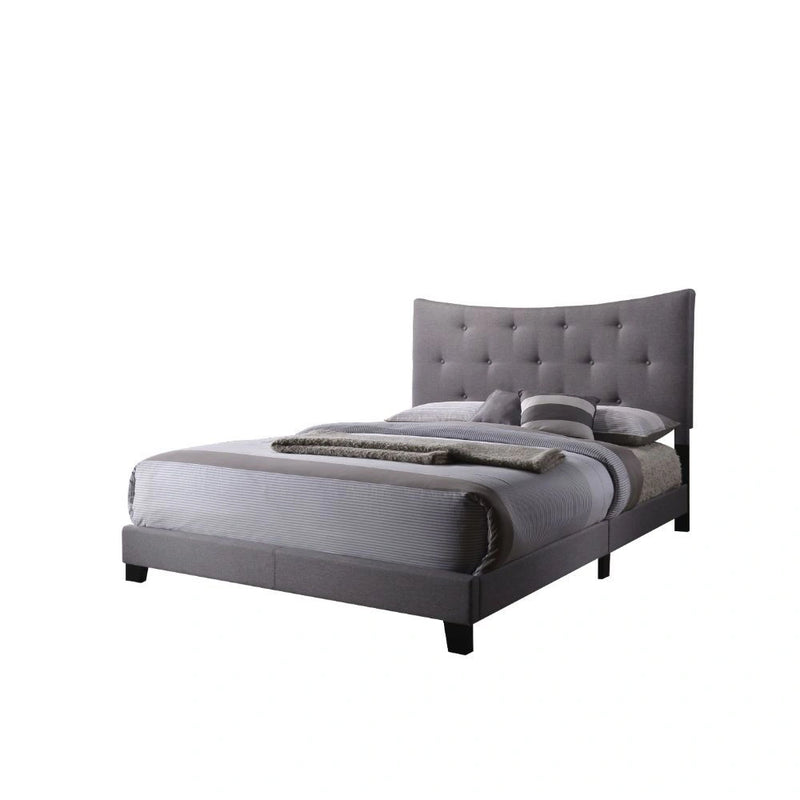 Venacha - Cama Queen - Gris, Oscuro - 85"