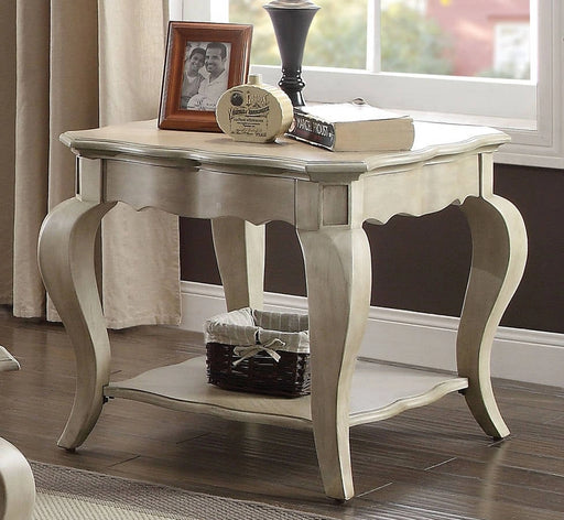 Mesa auxiliar Acme Chelmsford en gris topo envejecido 86052
