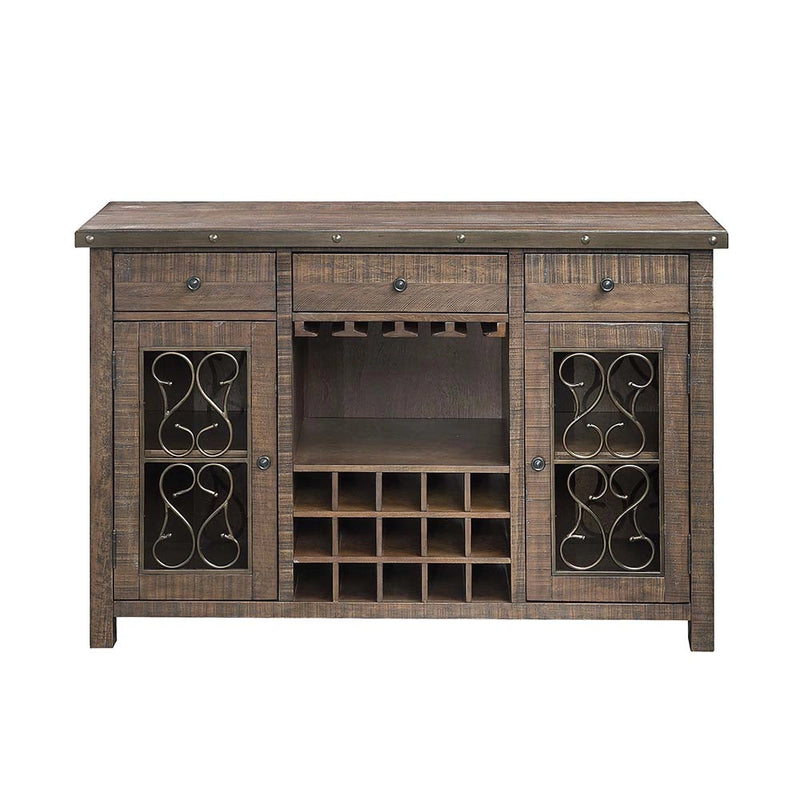 Server w/Cup Holder & Wine Rack