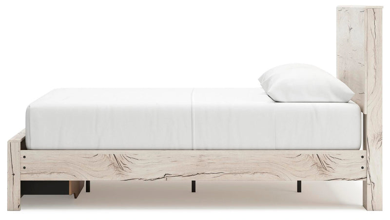 Cama Lawroy con almacenamiento en el panel