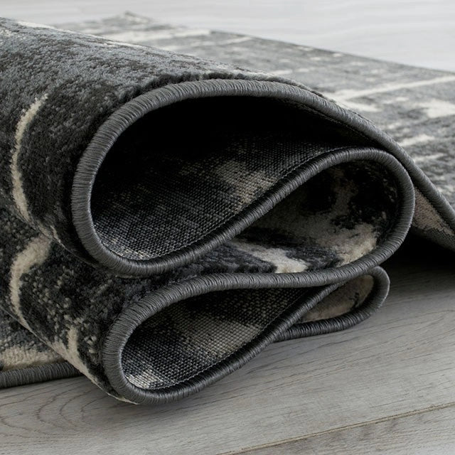 Alfombra de área Kozlu Gris/Beige de 5' X 7'