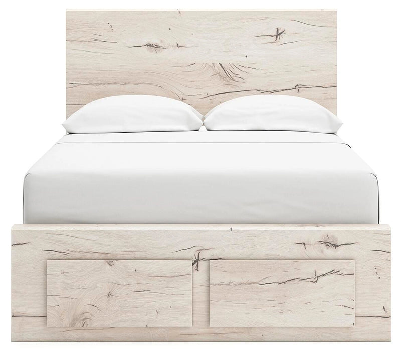 Cama Lawroy con almacenamiento en el panel