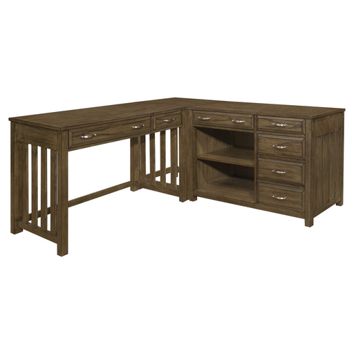 Blanche 3pc Corner Desk (desk+corner+credenza)