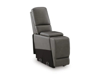 5Z - Sofá seccional reclinable eléctrico Pittson con consola