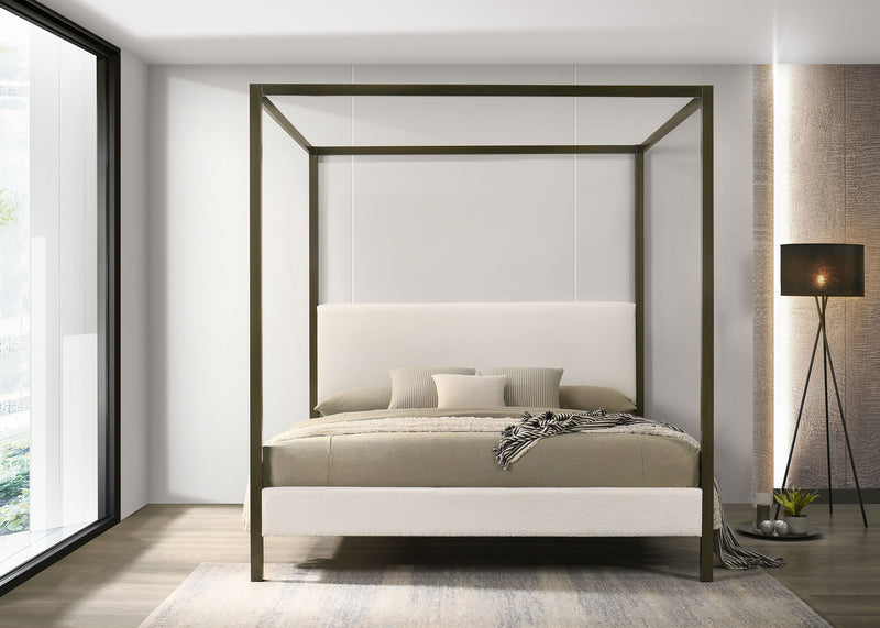 Cama de plataforma con dosel Monroe