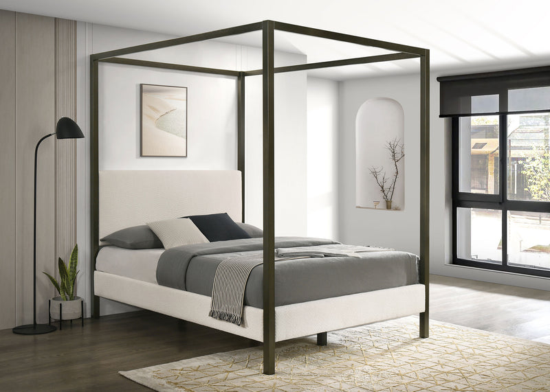 Cama de plataforma con dosel Monroe