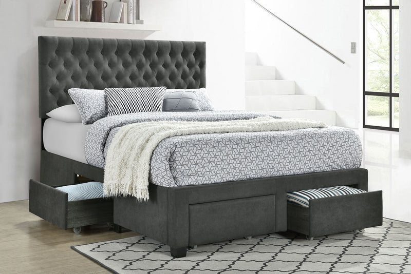 Base de cama con plataforma y almacenaje Soledad