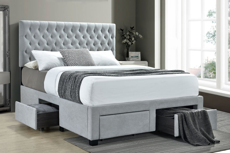 Base de cama con plataforma y almacenaje Soledad
