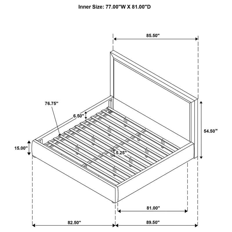 Cama con plataforma Lawson Panel