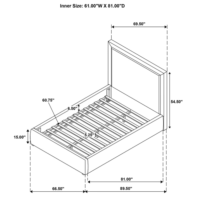 Cama con plataforma Lawson Panel