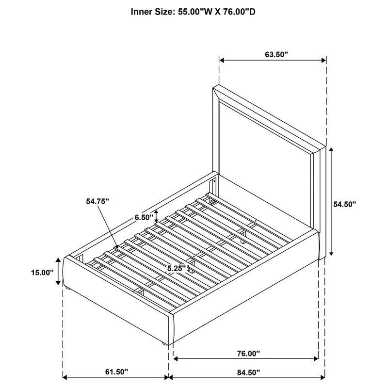 Cama con plataforma Lawson Panel