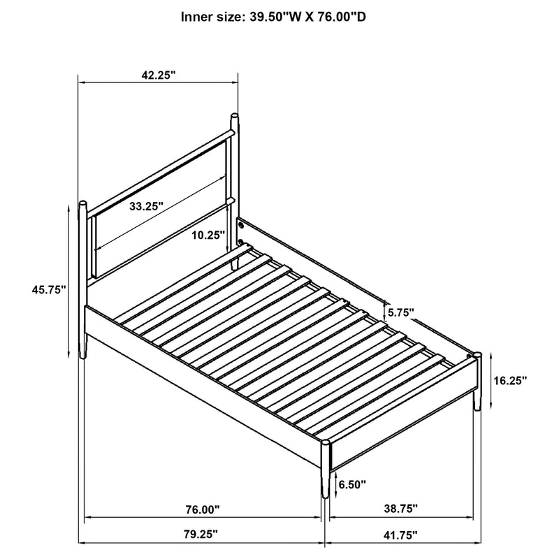 Cama con Plataforma Mason Panel