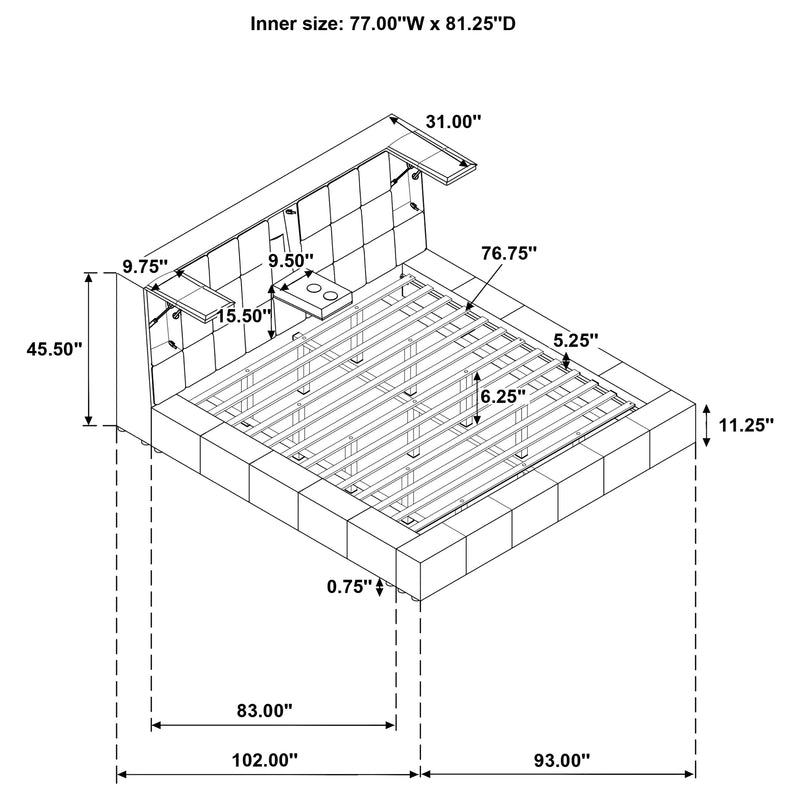 Cama Plataforma Dreux Panel