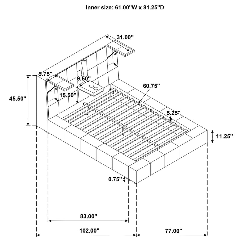 Cama Plataforma Dreux Panel