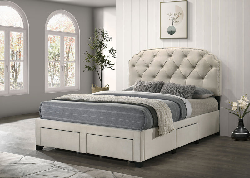 Cama Marianna con Plataforma y Almacenamiento