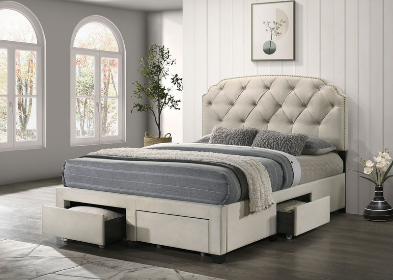 Cama Marianna con Plataforma y Almacenamiento