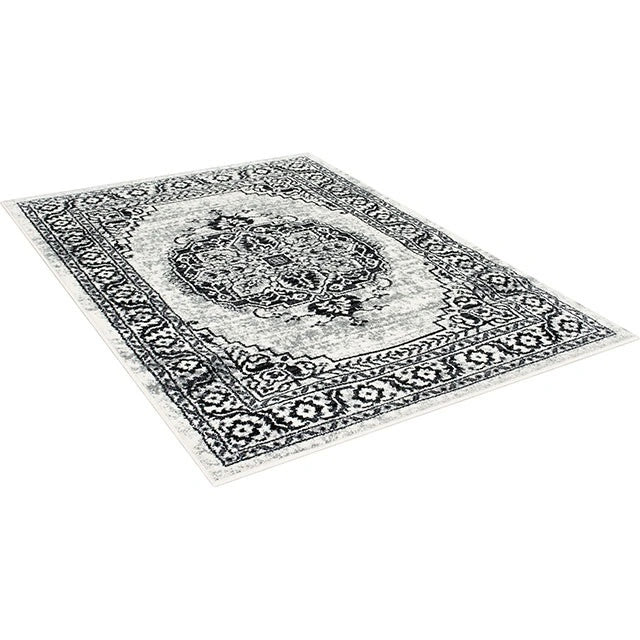سجادة منطقة سيرينج رمادي/أسود 5' × 7'