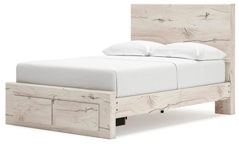 Cama Lawroy con almacenamiento en el panel