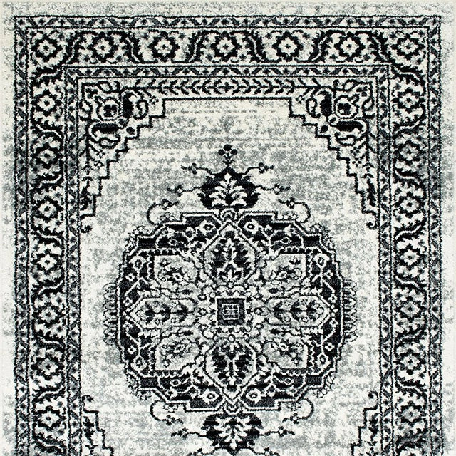 سجادة منطقة سيرينج رمادي/أسود 5' × 7'