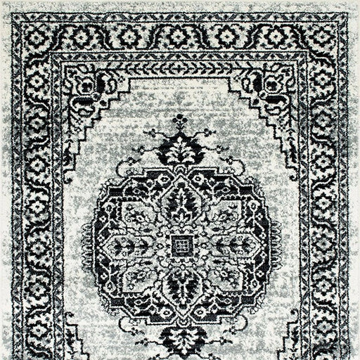 Alfombra Serang Gris/Negra de 5' X 7'