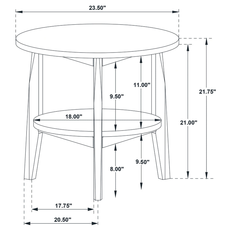 Bradley Round End Table