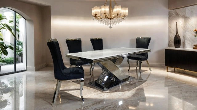 Juego de mesa de comedor de 7 piezas Palazzo