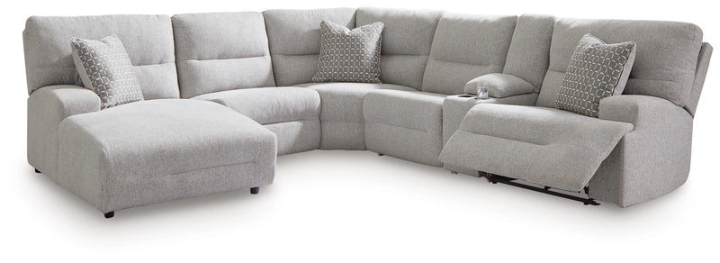 Seccional reclinable eléctrico Acklen Place con chaise