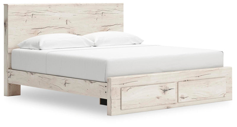 Cama Lawroy con almacenamiento en el panel