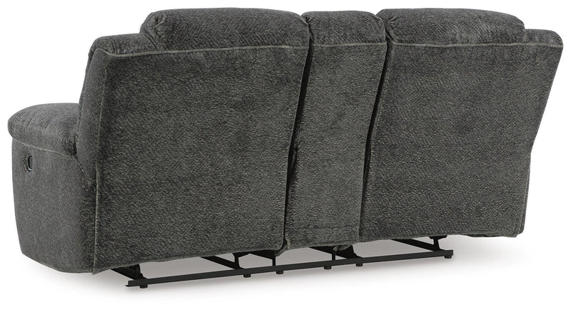 Sofá reclinable Frohn con consola
