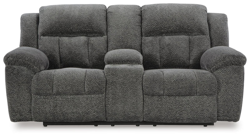 Sofá reclinable Frohn con consola