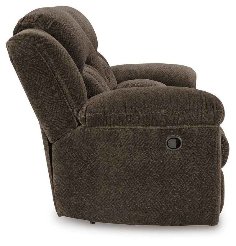 Sofá reclinable Frohn con consola