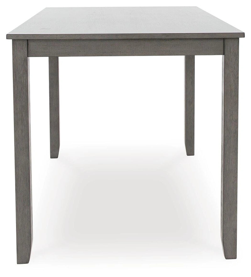 Mesa de comedor a la altura de la encimera y taburetes de bar Caitbrook (juego de 7)