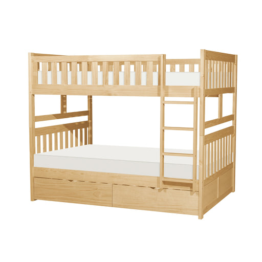 Litera doble Bartly con cajas de almacenamiento
