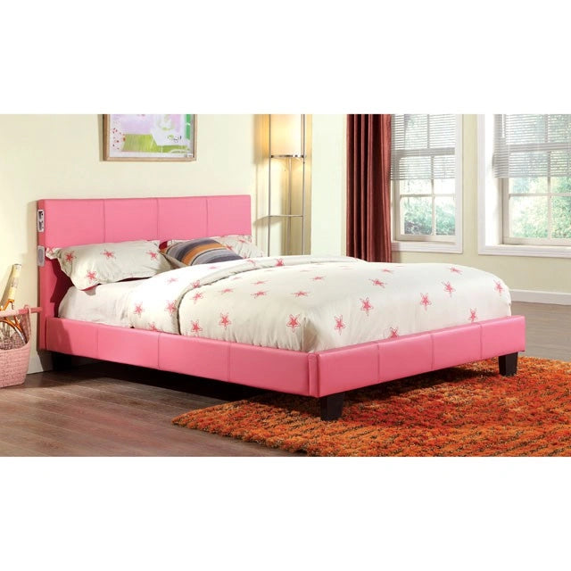 Evans E.King & Cal.King Bed باللون الإسبريسو والأبيض والجملي