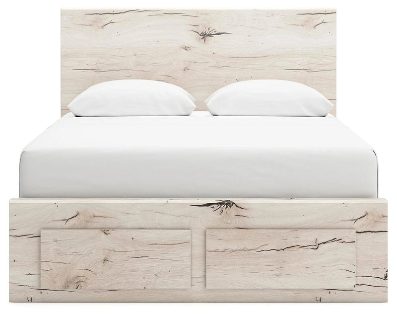Cama Lawroy con almacenamiento en el panel