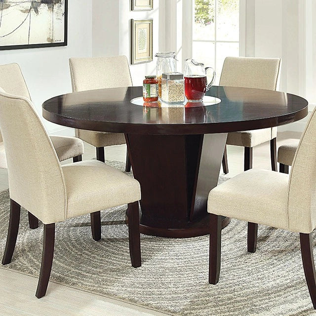 Mesa de comedor redonda Cimma Espresso