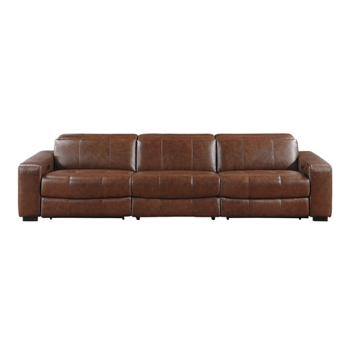 Sutton power Double Reclining Sofa With Power Headrests And Charging Ports