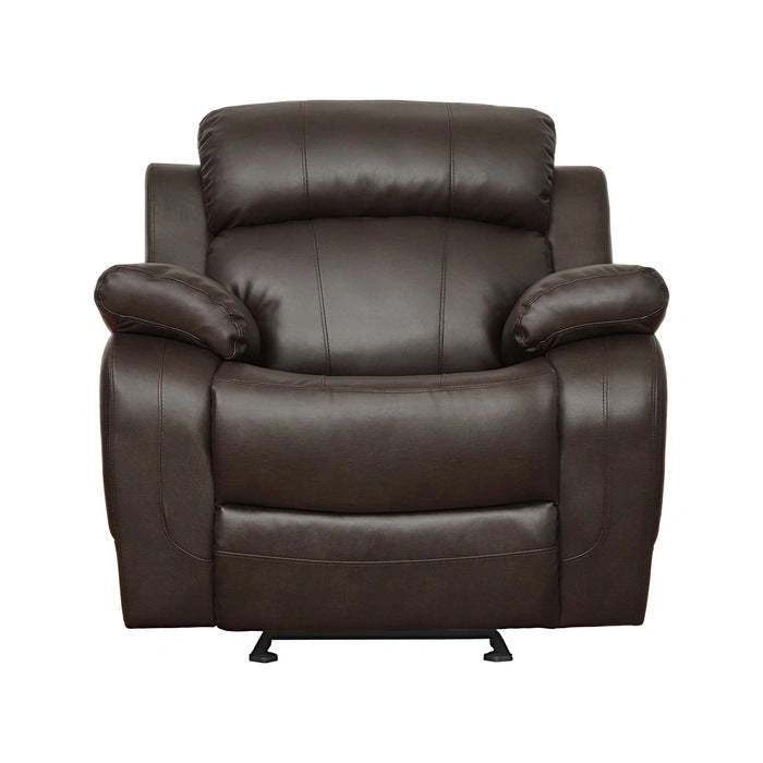 Sillón reclinable doble Marille en marrón