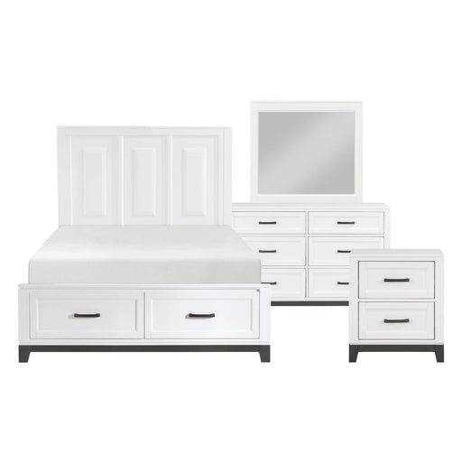 Garretson 4 & 5 Piece Bed Set White