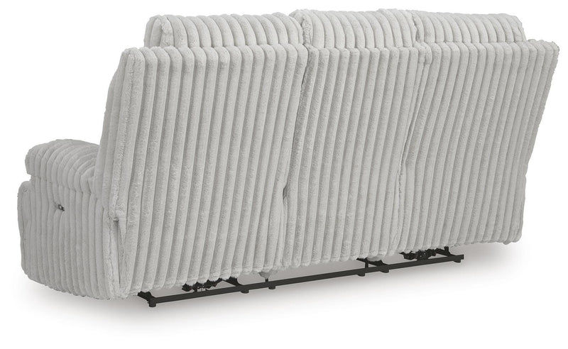 Sofá reclinable eléctrico Rhines Falls con mesa desplegable