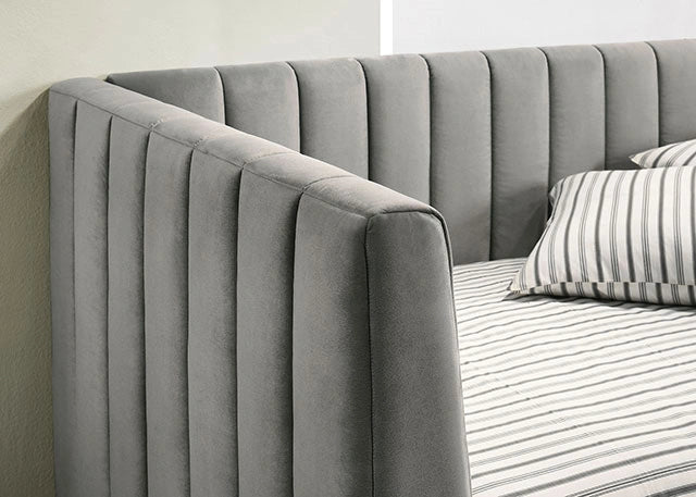 NEOMA Sofá cama individual, gris claro
