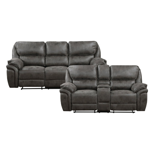 Proctor 2PC SET: Sofa, LOVE (8517GRY)