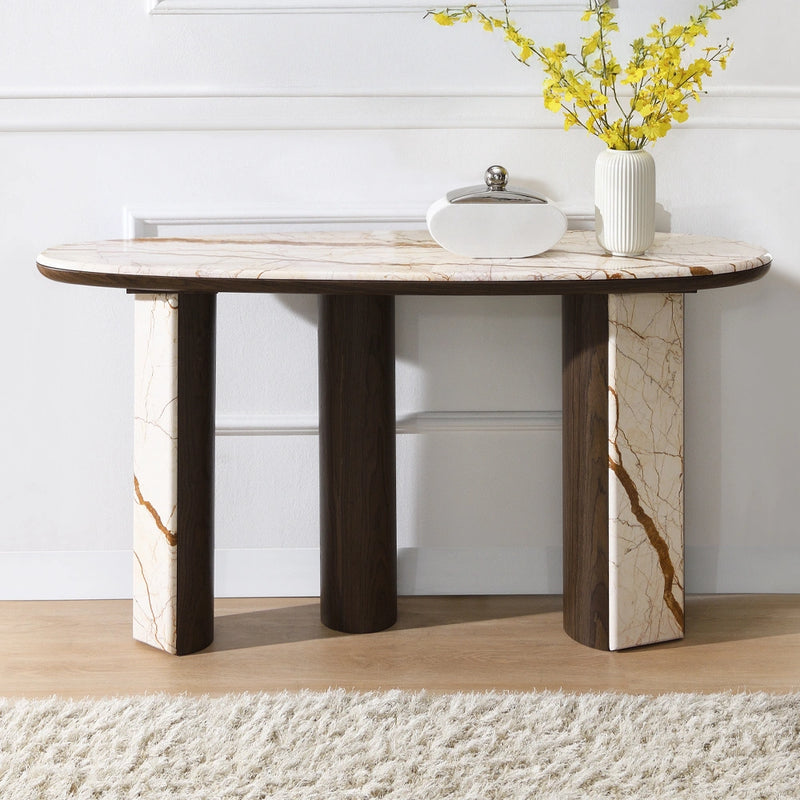 Console Table W/Marble Top