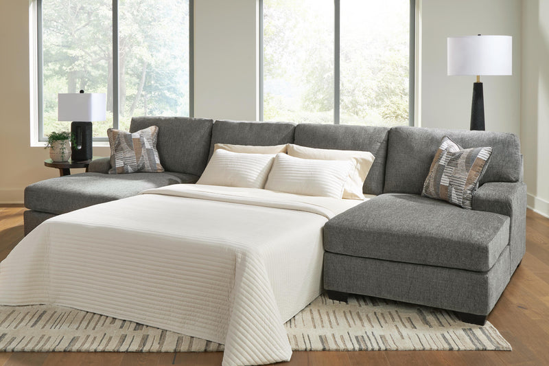 Seccional sofá cama Clarington con chaise doble