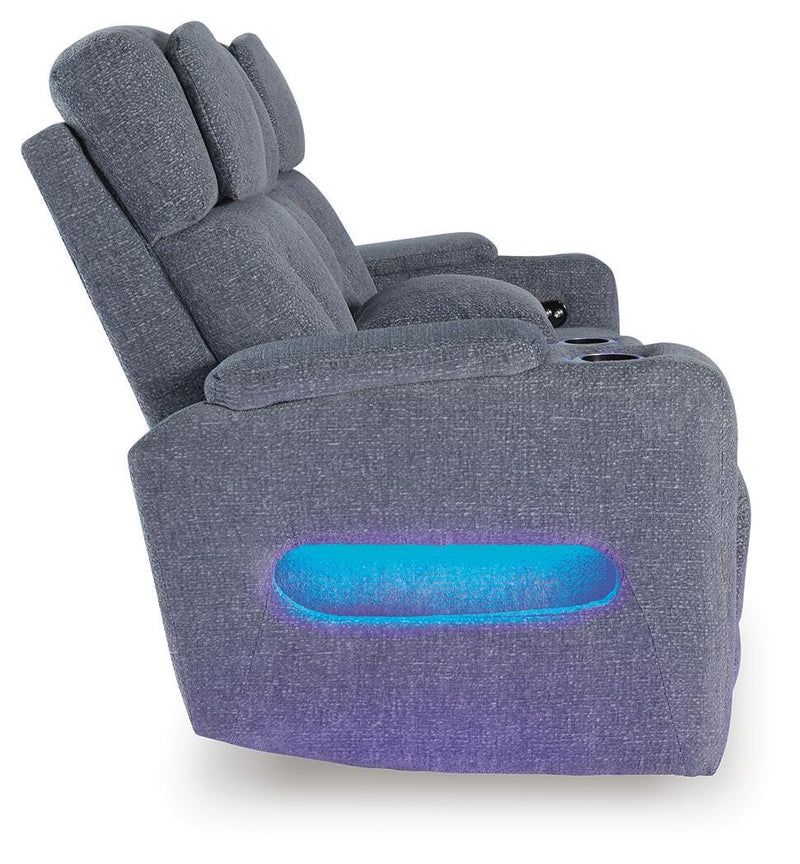 Sofá reclinable Studio Cave Power con consola