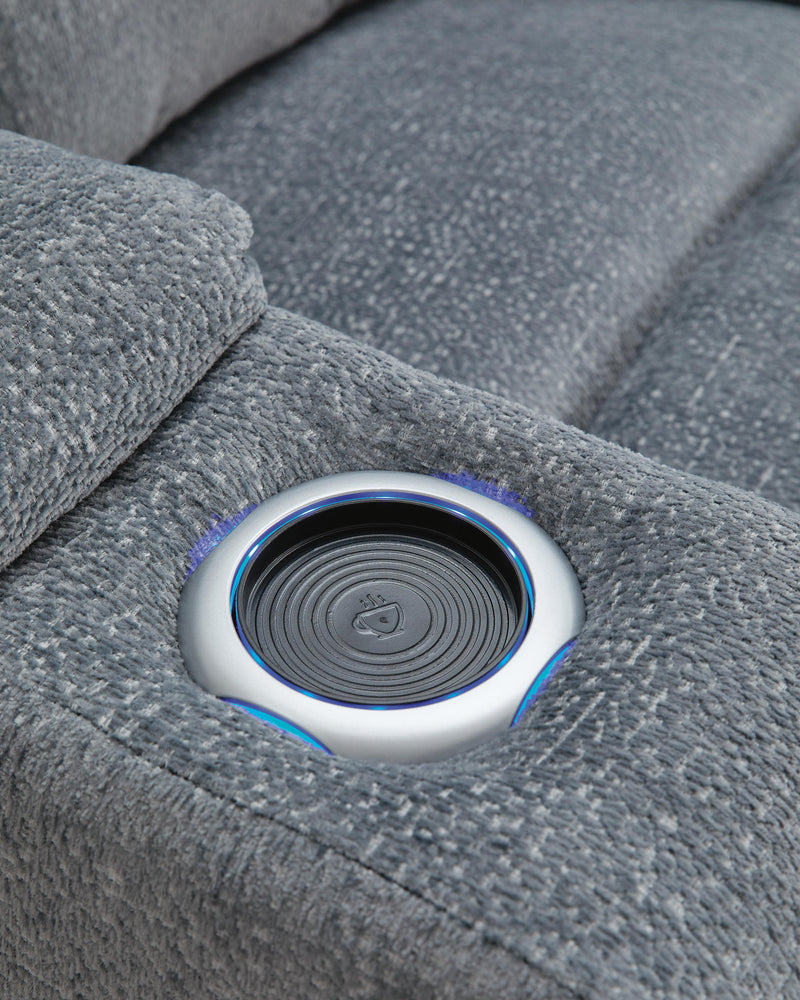 Sofá reclinable Studio Cave Power con consola