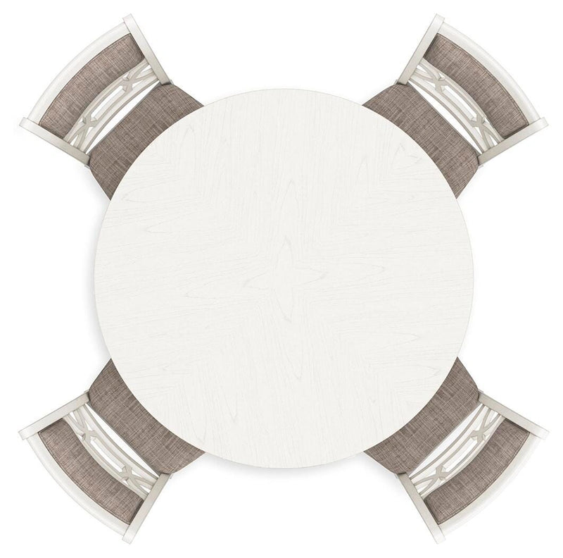 Mesa de comedor a la altura de la encimera Erinberg y 4 taburetes de bar (juego de 5)